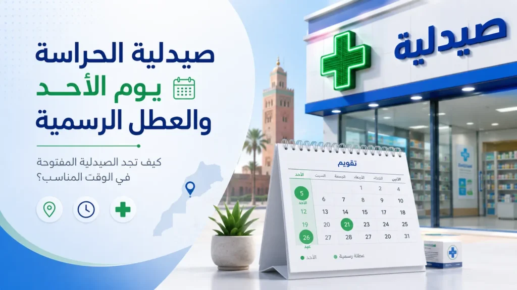 صيدلية الحراسة يوم الأحد والعطل الرسمية في المغرب: كيف تجد الصيدلية المفتوحة؟